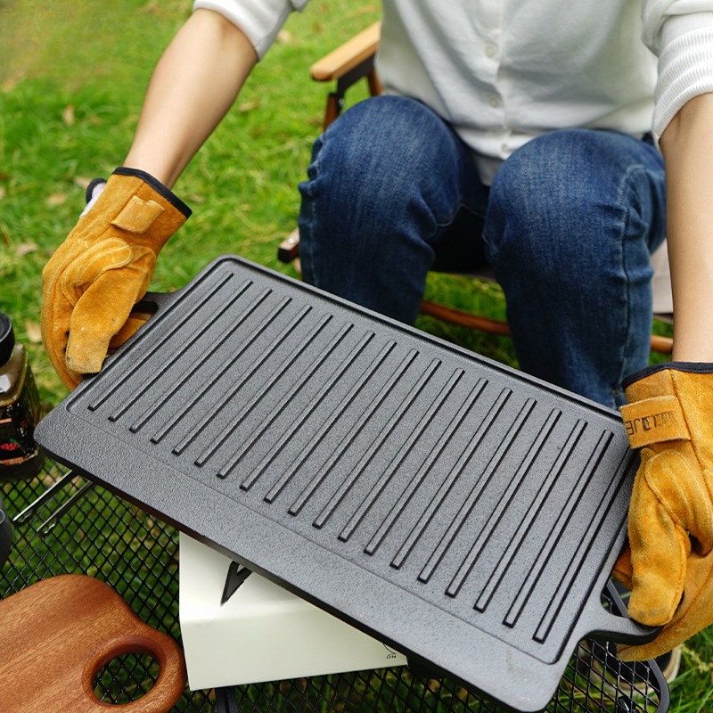 Outdoor Furniture Metal - Placa de churrasco de acampamento ao